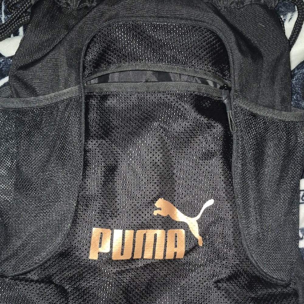 PUMA Black and Gold Men's Backpack